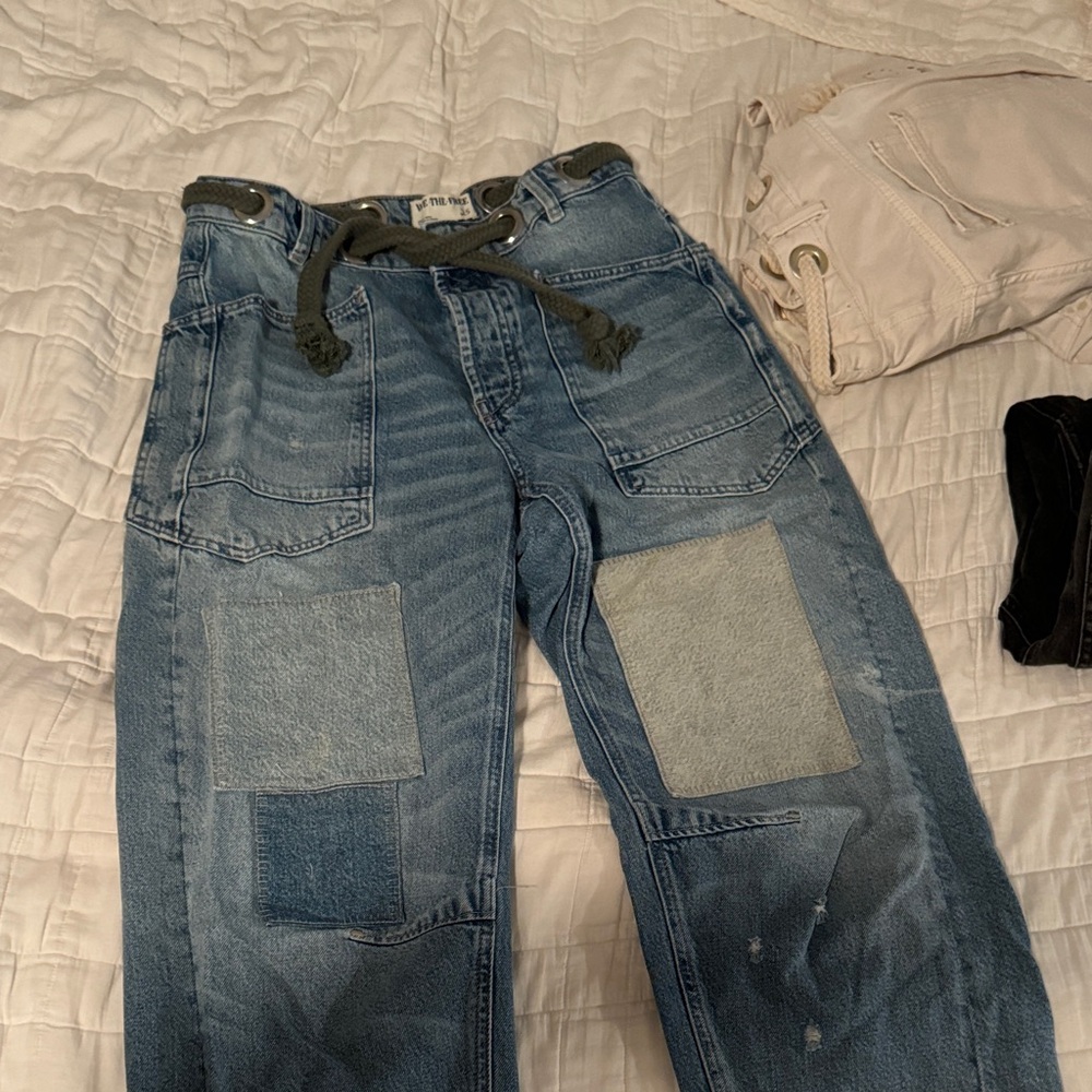 Free people denim barrel jeans